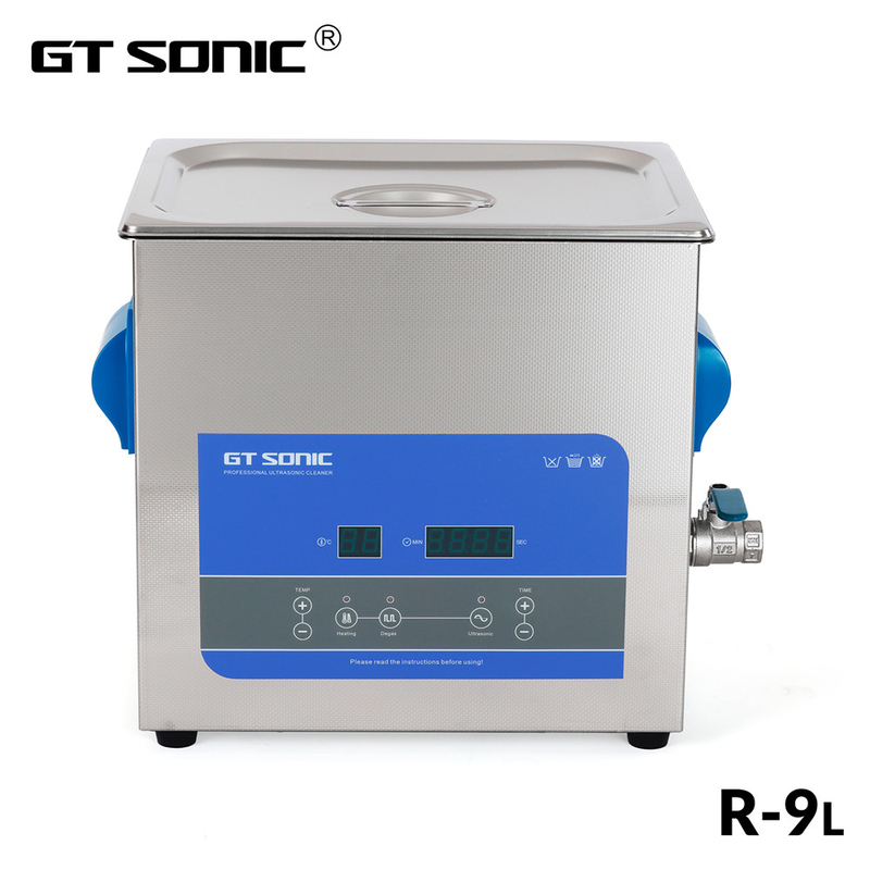 Stainless Steel Ultrasonic Vegetables Cleaner 200w Sonic Cavitation Machine With Knobs